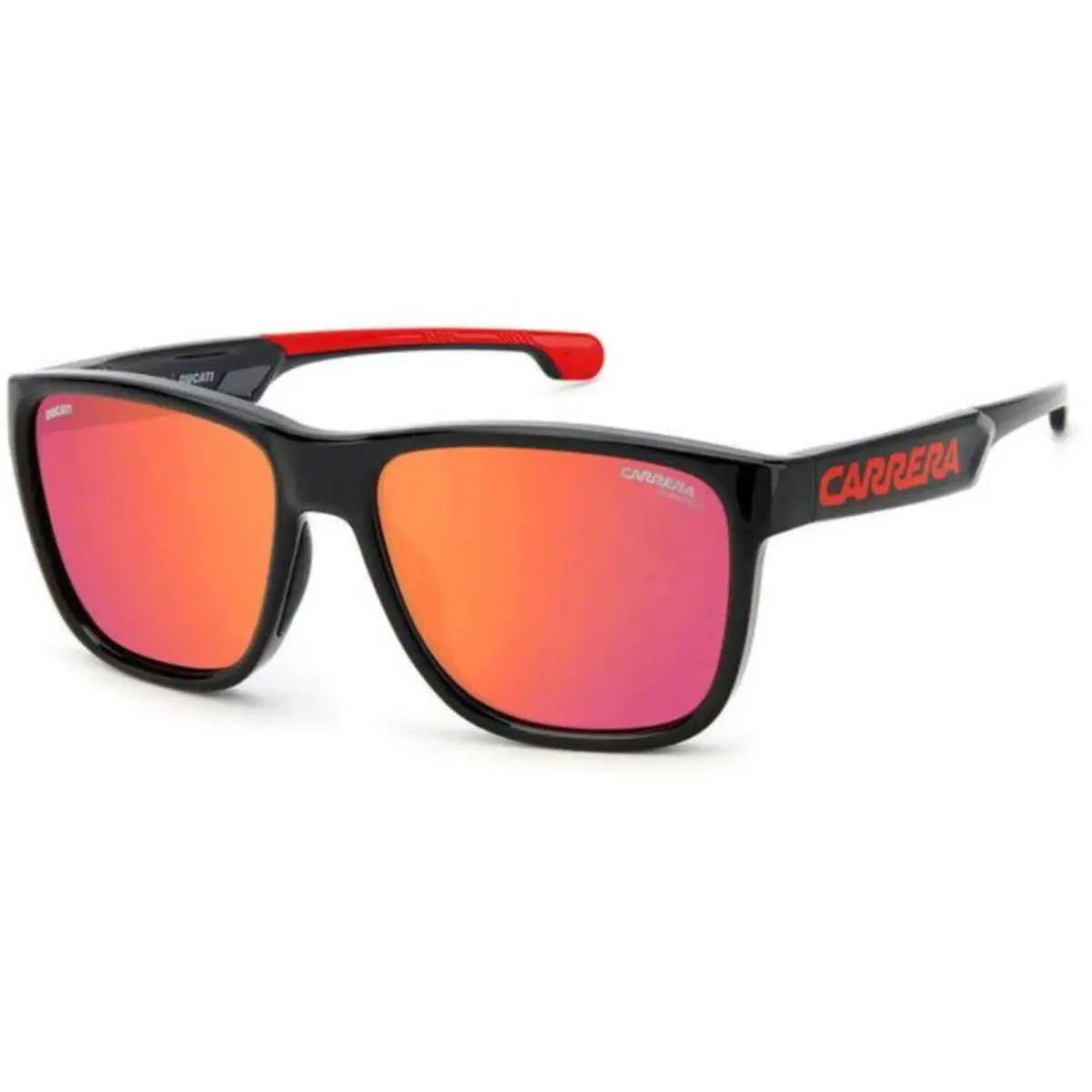 Carrera Men`s Sunglasses Red Black Polyamide Square Frame CARDUC-003/S-00A4/UZ