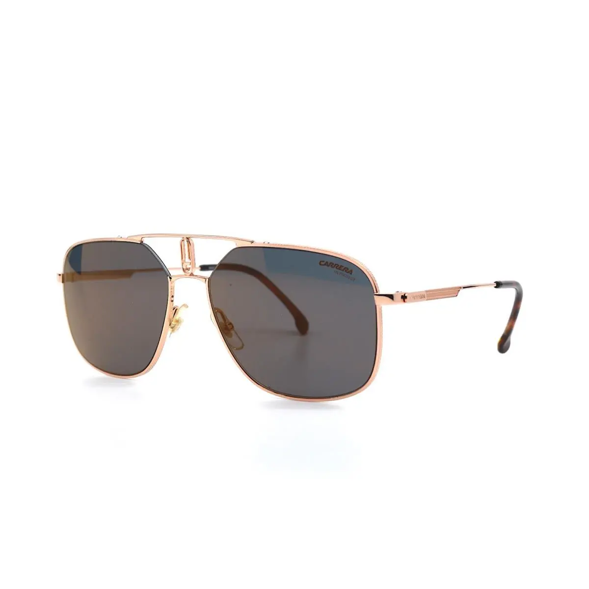 Carrera 1024/S Rose Gold Grey Mirror Aviator Sunglasses 59-17-145