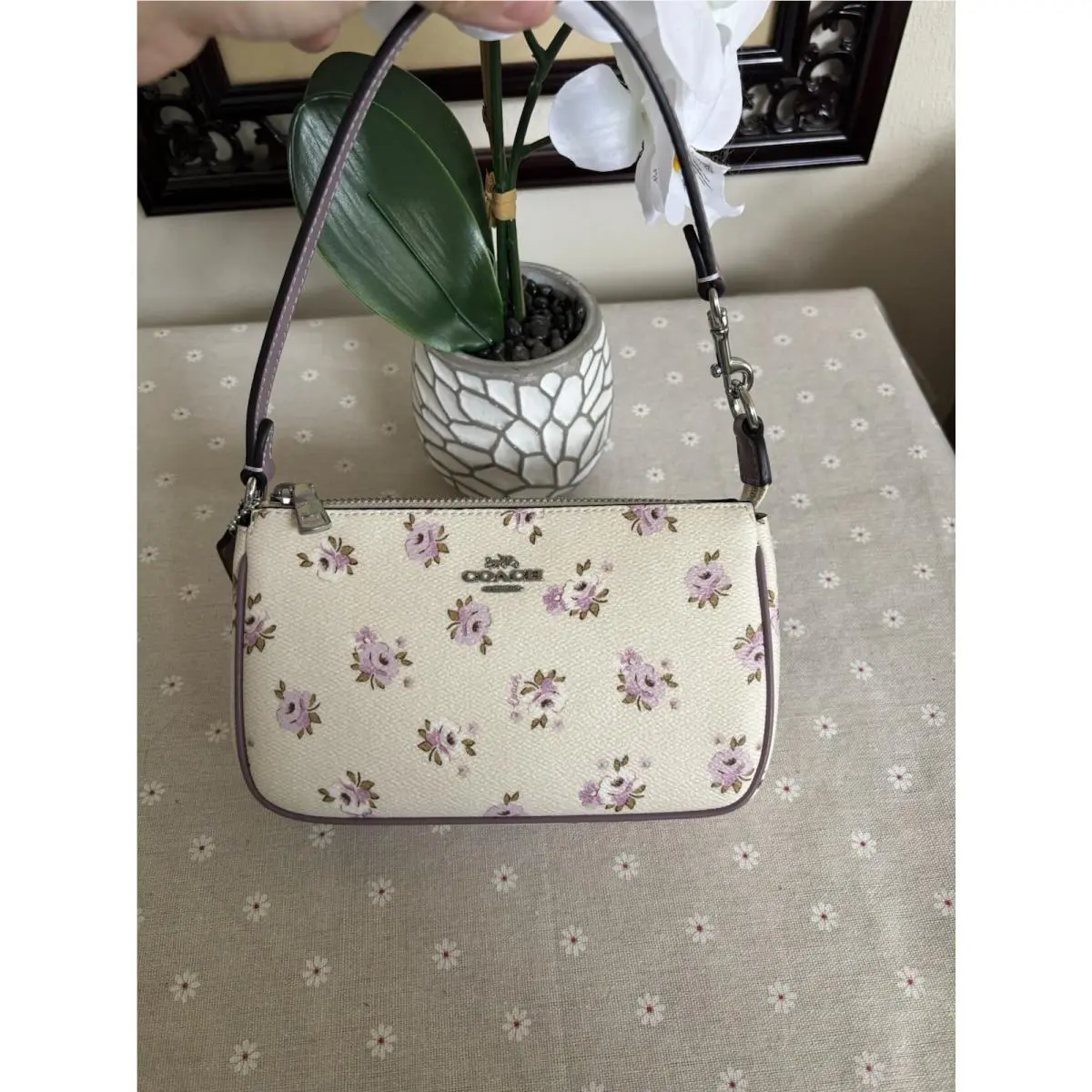 Nolita 19 with Floral Print Chalk Multi by Coach