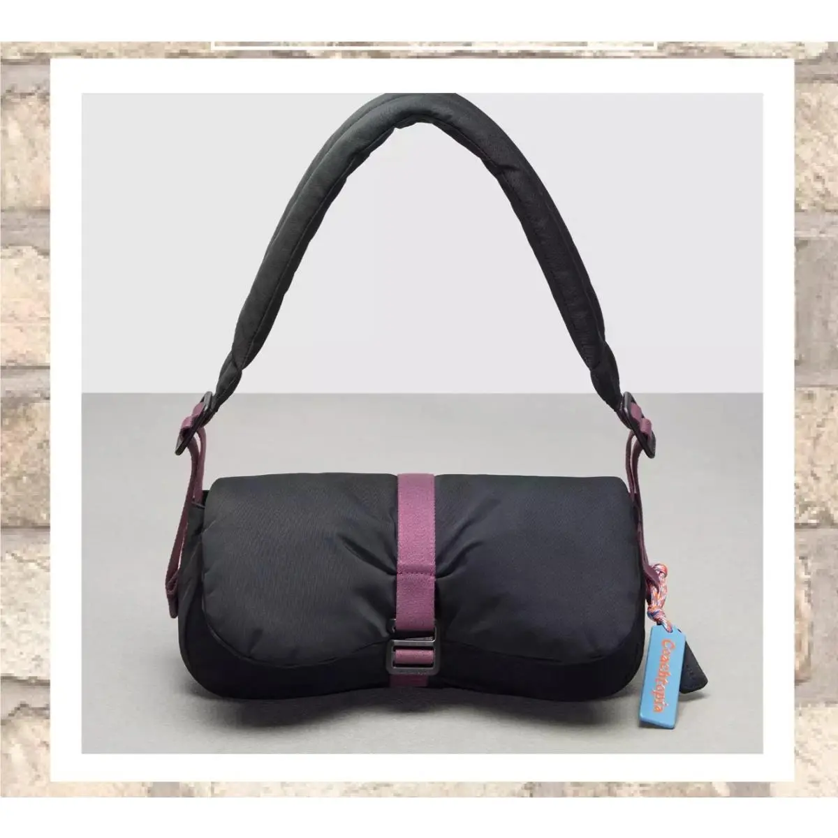 Coach Coachtopia Loop Puffy Wavy Dinky Bag CQ859 In Black