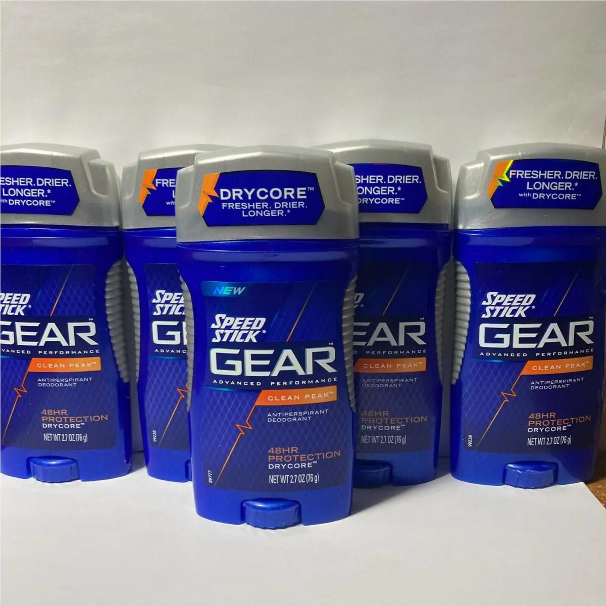 Gear Clean Peake Antiperspirant Deodorant 5 Sticks by Speed Stick