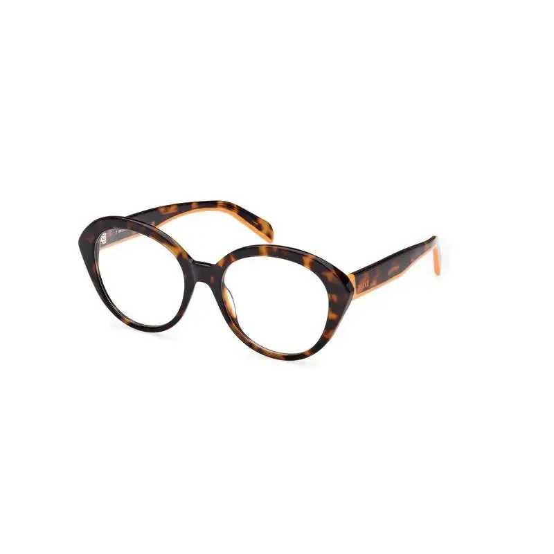 Emilio Pucci EP5223 052 Tortoise Round Cat Eye Eyeglasses Frame 52-18-140 - Frame: Tortoise, Lens: Clear