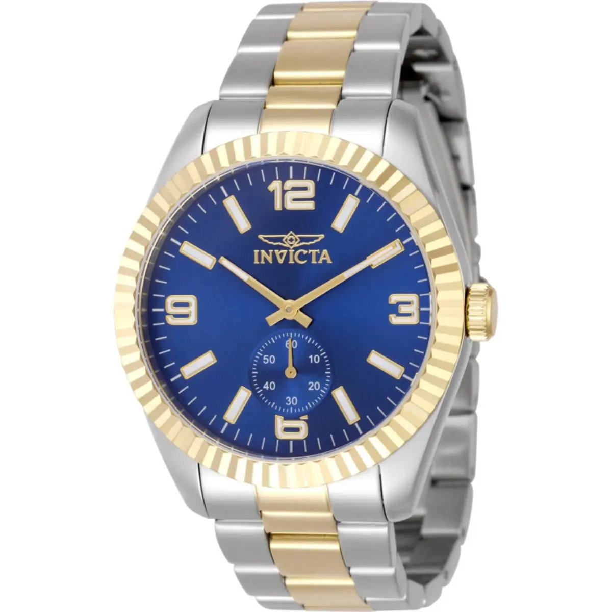 Men`s Watch Specialty Quartz Blue Dial Two Tone Steel Bracelet 49387 by Invicta