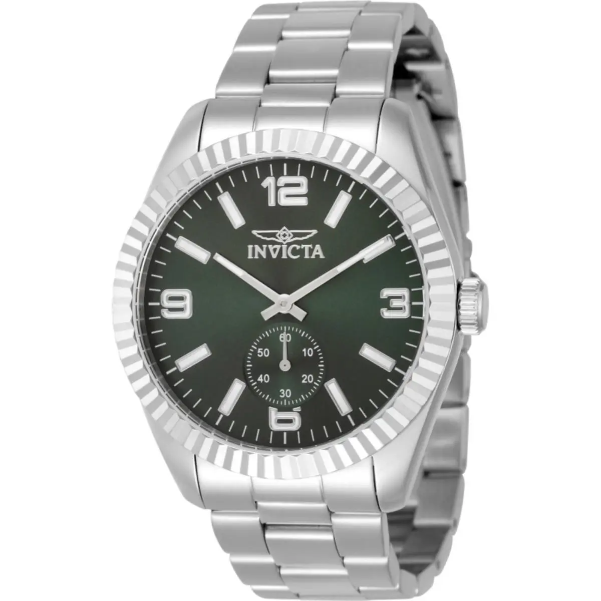 Invicta Men`s Watch Specialty Quartz Silver Tone Stainless Steel Bracelet 49358