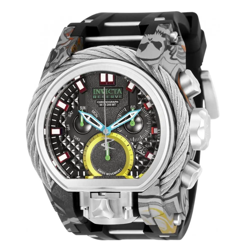 Invicta Reserve Bolt Zeus Magnum 52mm Graffiti Hydroplated Chrono Watch 26443
