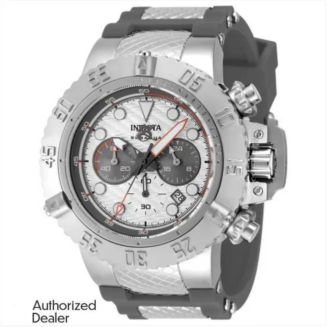 Invicta Men`s 50mm Subaqua Noma Iii Quartz Chronograph Grey/silver Tone SS Watch