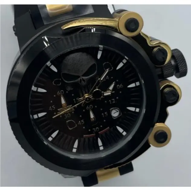 Invicta Marvel Punisher Men`s Watch - 55mm Gold Black 34654