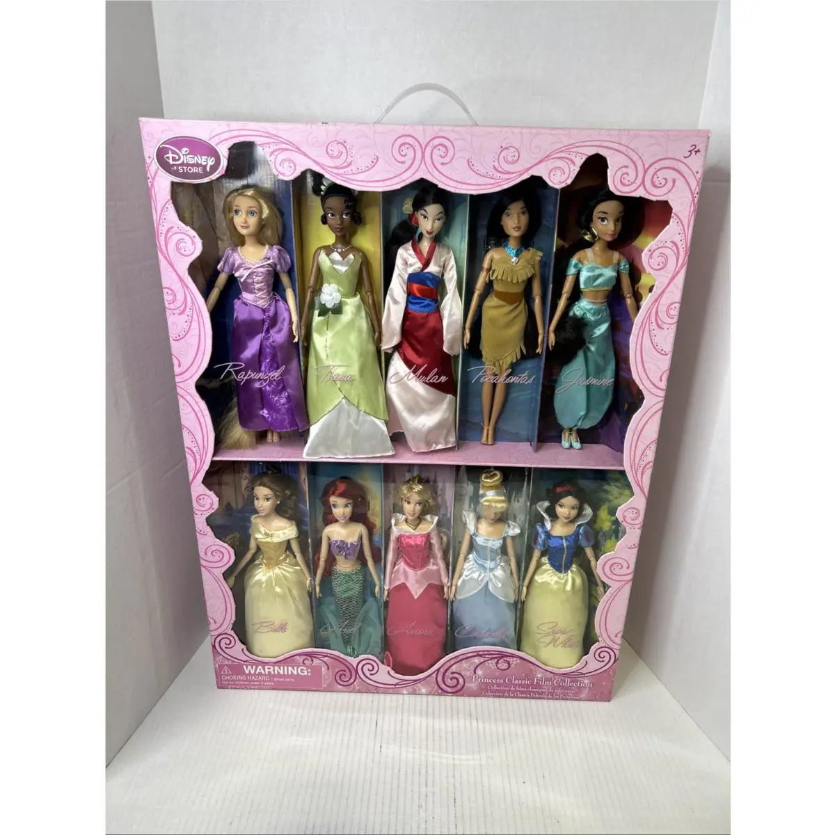 Disney Store Princess Classic Film Collection Princess Dolls Set Of 10 Z6