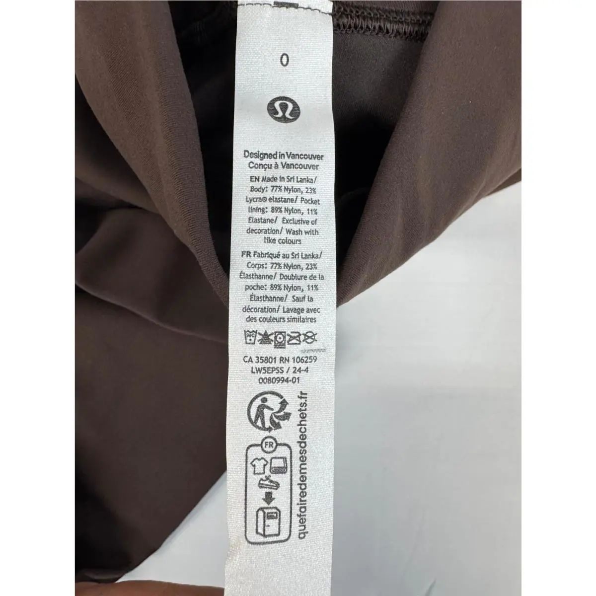 Lululemon clothing - Graphite Grey, asst 8