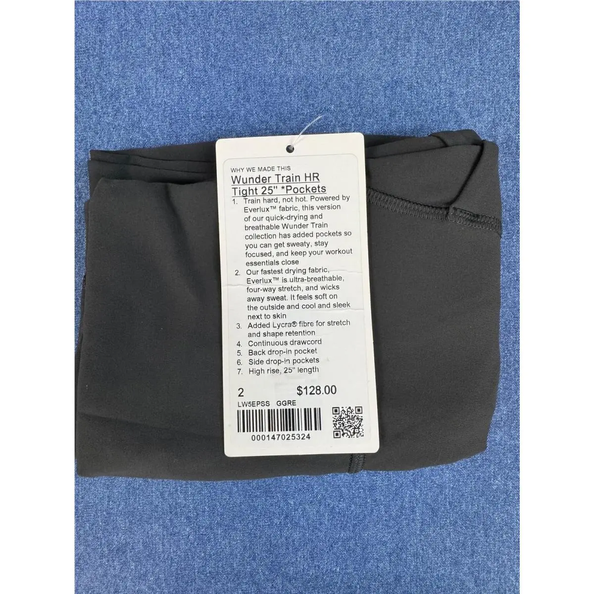 Lululemon clothing - Graphite Grey, asst 6