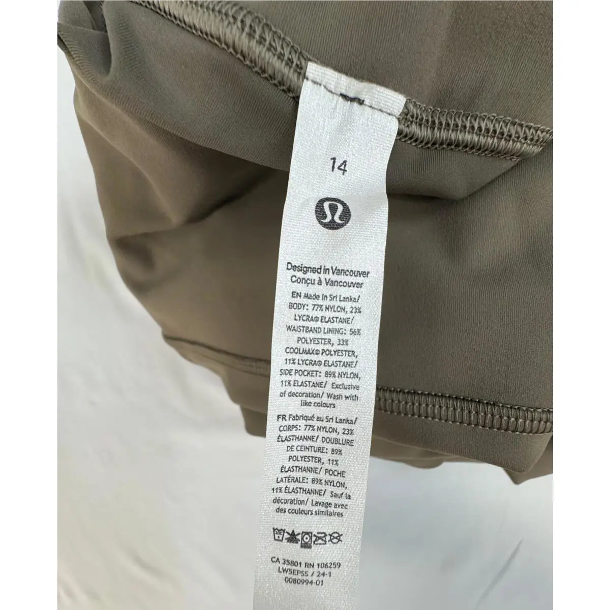 Lululemon clothing - Graphite Grey, asst 75