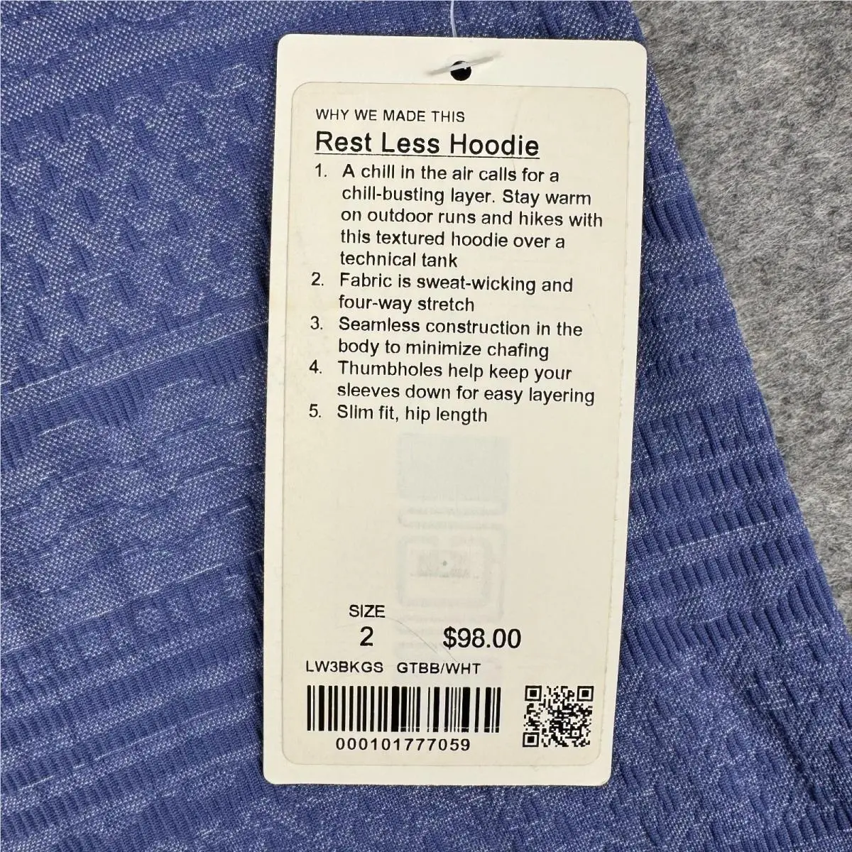Lululemon clothing - W3BKGS - W3BKGS - Blue 2