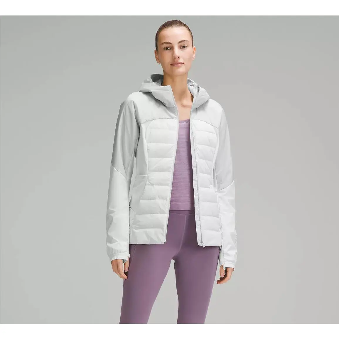 Lululemon clothing - Down for It All Jacket in Vapor - Gray 0