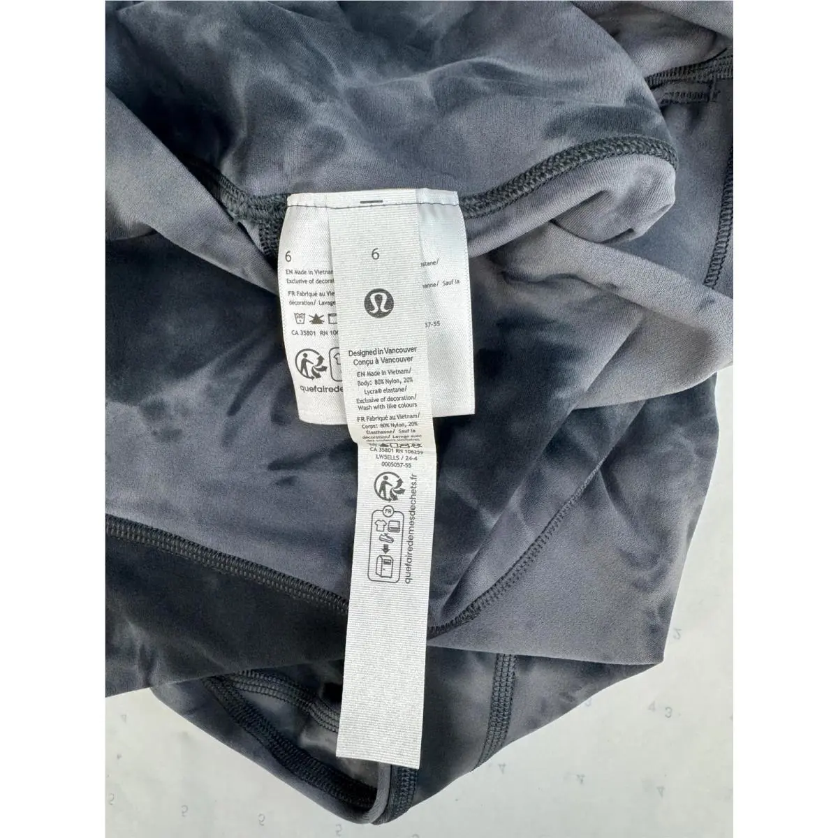 Lululemon clothing - Diamond Dye Pitch Grey Graphite Grey 5
