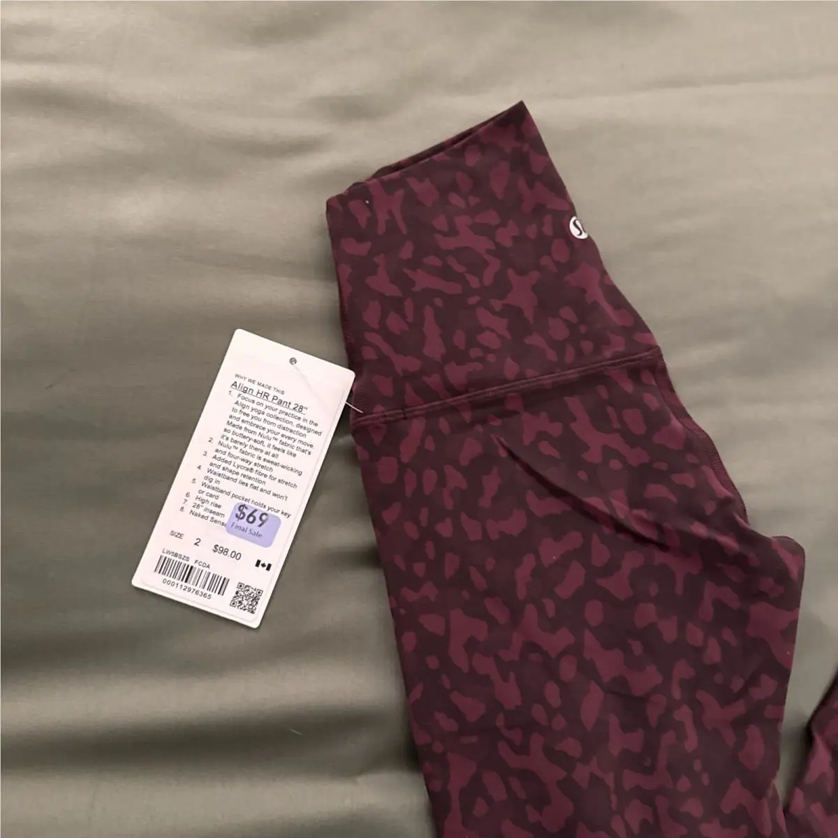 Lululemon clothing - 25338 - 25338 - Formation Camo Dark Adobe 0