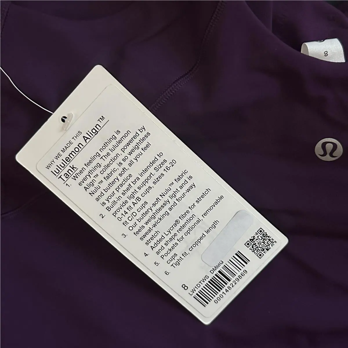 Lululemon clothing - Purple 4