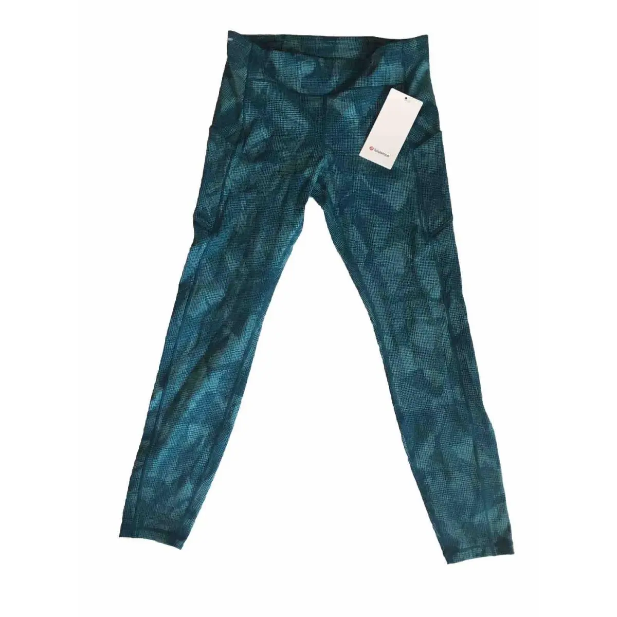 Lululemon Speed Up Tight Full On Luxtreme Pretty Teal Blue Leggings Pants 10