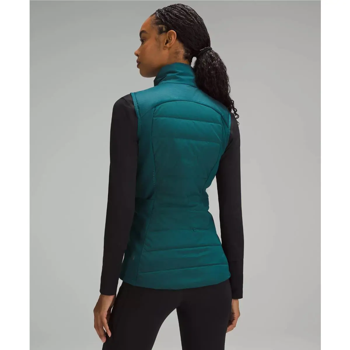 Lululemon clothing - Down for It All Vest in Storm Teal - Green 1
