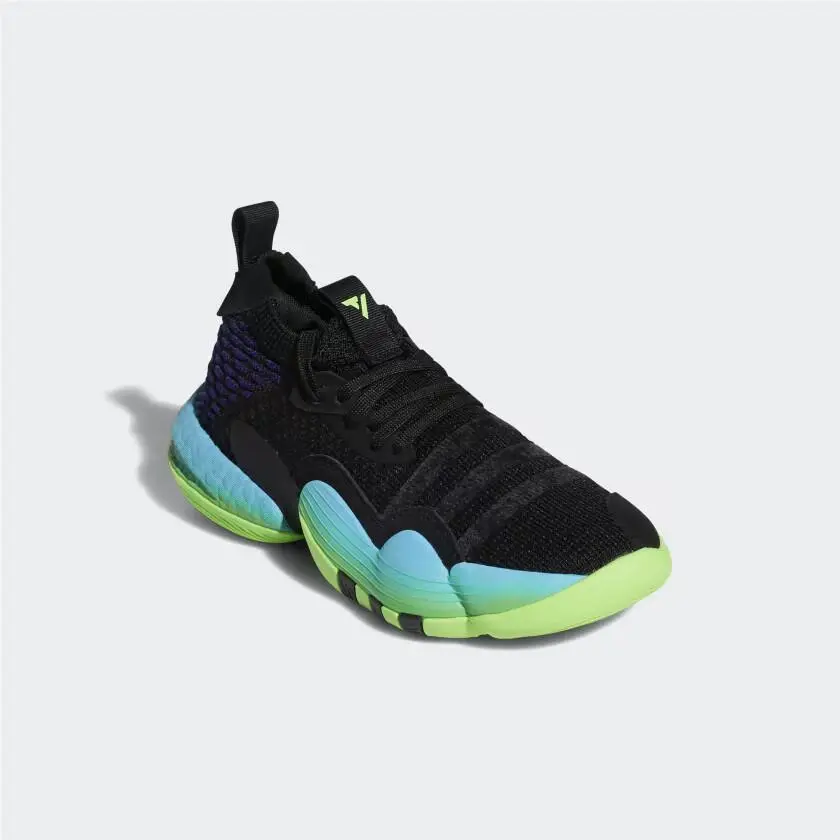Adidas Trae Young 2.0 H06486 Sneakers Kids US 7 Black Basketball Shoes RHS5092