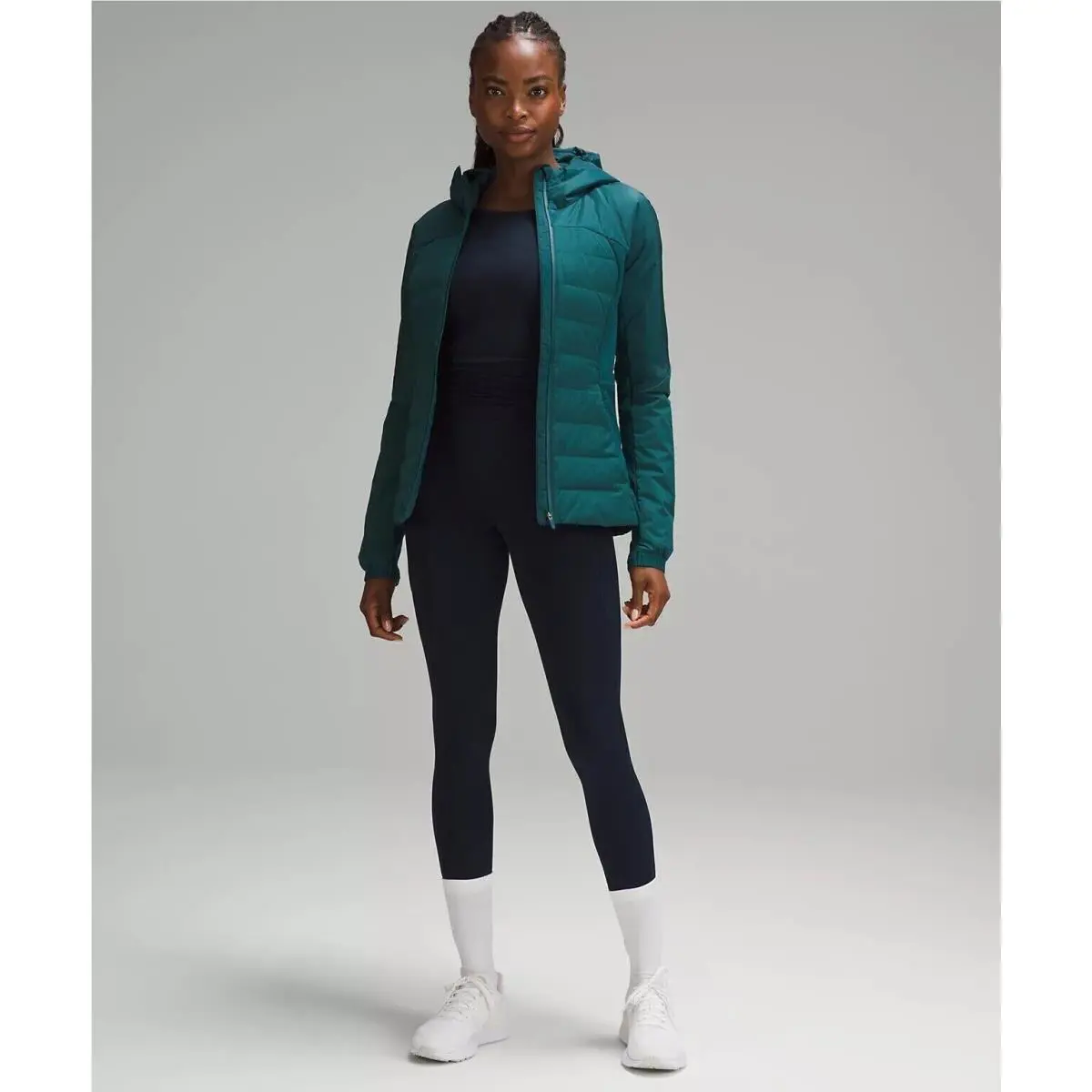 Lululemon clothing - Down for It All Jacket in Storm Teal - Green 1
