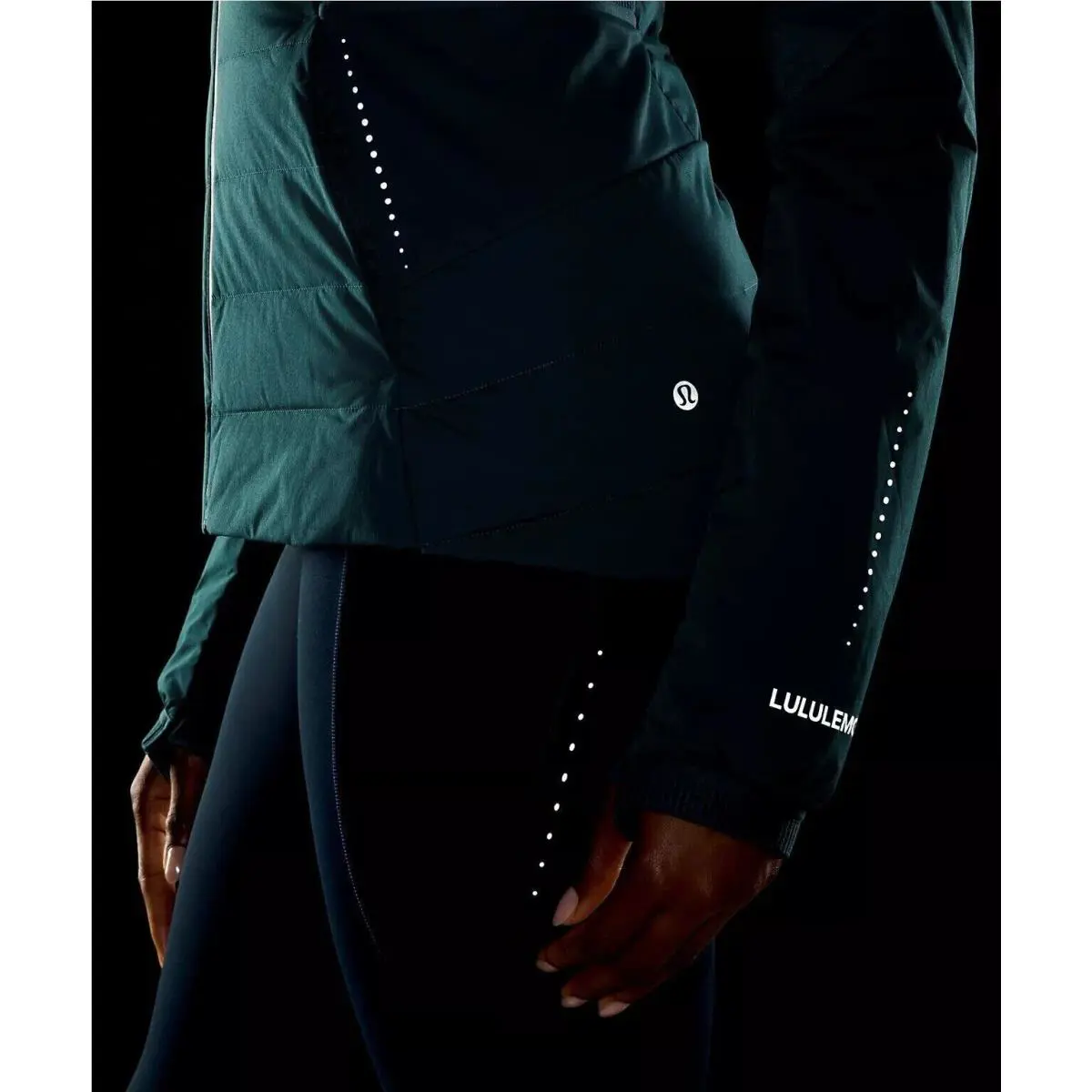 Lululemon clothing - Down for It All Jacket in Storm Teal - Green 5