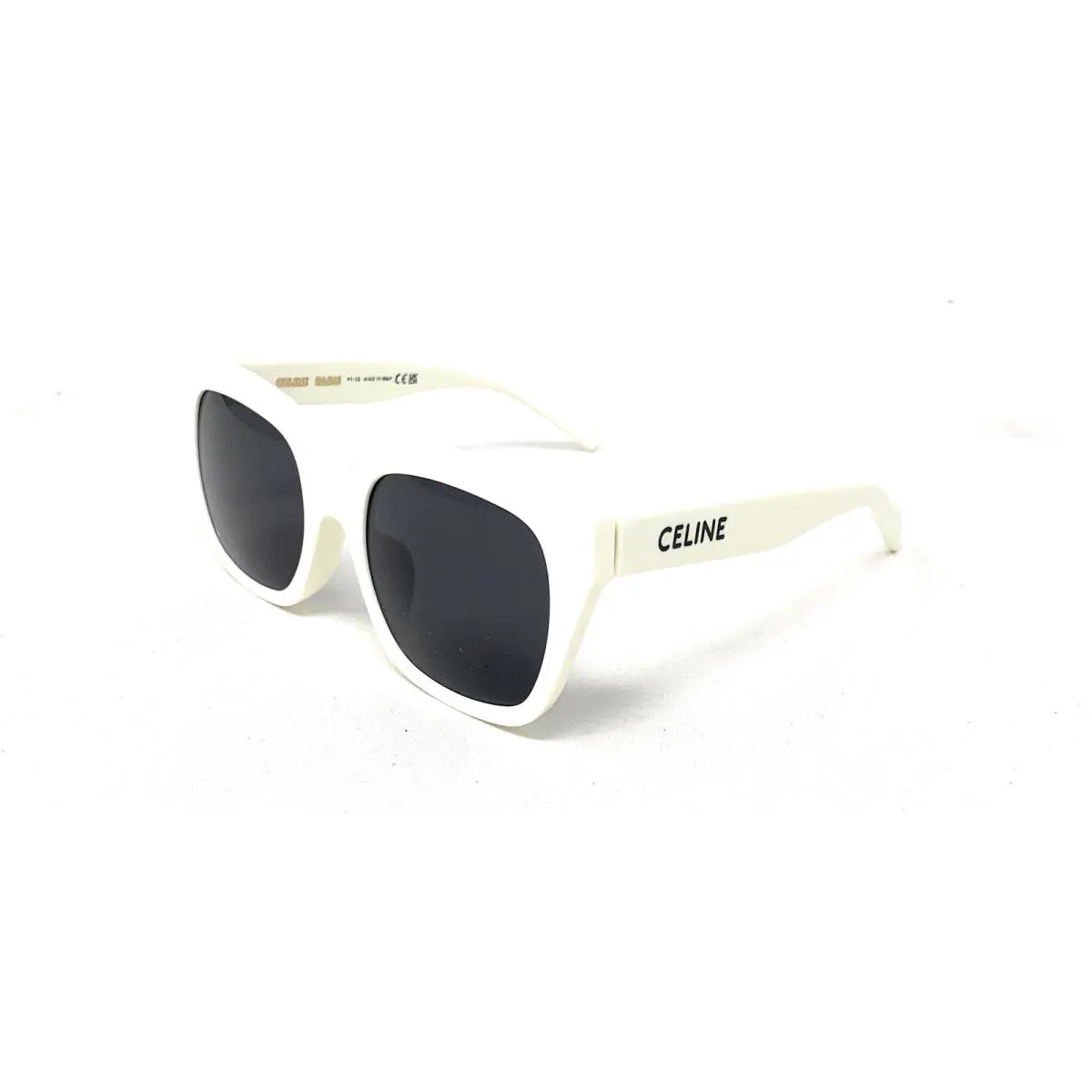 Celine Women`s Sunglasses CL 40198F 25A Ivory White Grey Square 56mm