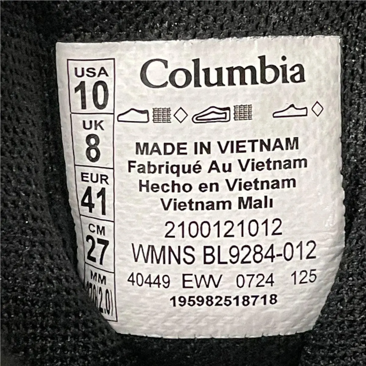 Columbia shoes - VS166388 - vs-166388 - Black (UPC: 195982518718) 0
