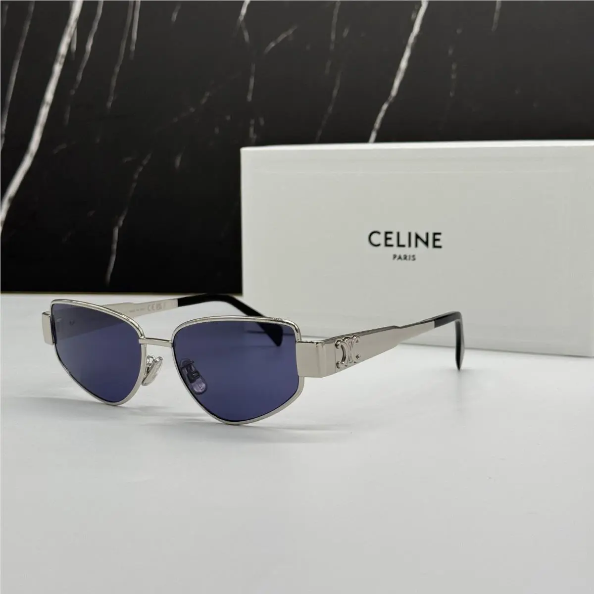Celine CL40293U 16V Silver Blue Women Sunglasses Celine