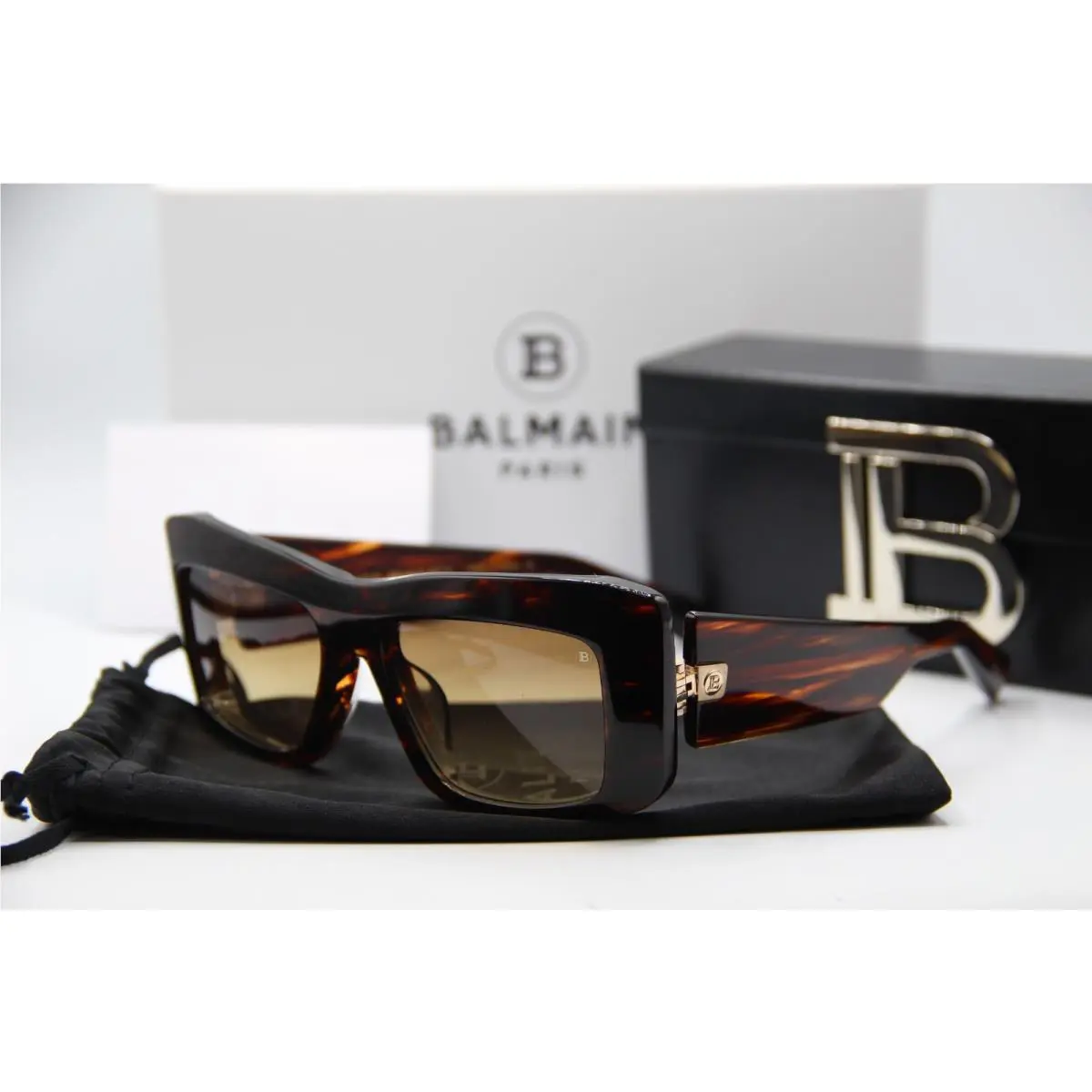 Balmain Envie BPS-140B-54 Brn-gld Brown Frames Sunglasses 54-18