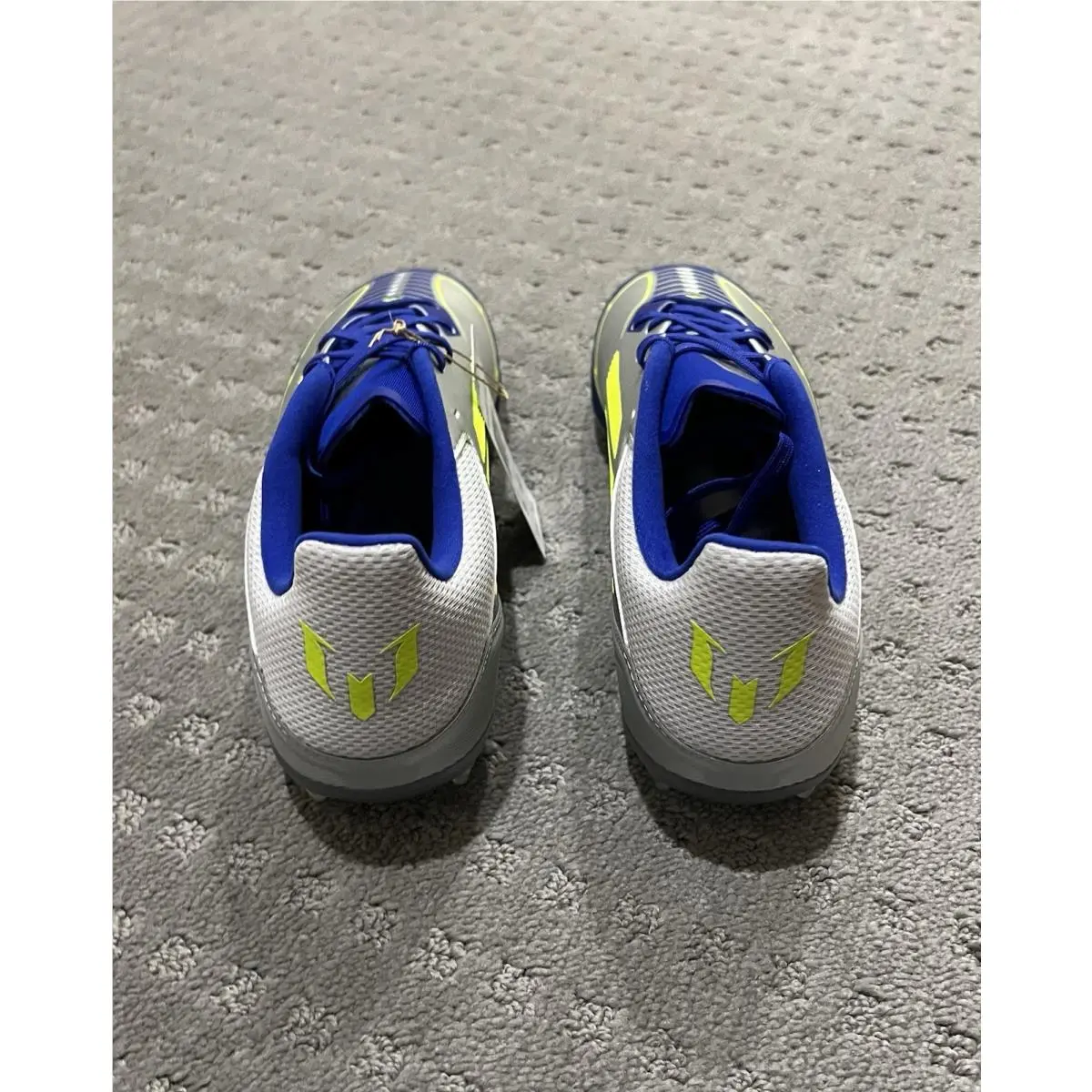Adidas shoes - adidas F50 League Messi FirmMultiGround - IH0918 - Silver, Blue, Yellow (UPC: 197614948160) 8