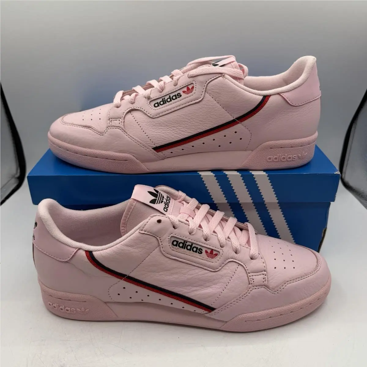 Adidas Continental 80 Running Shoes Mens Sz 11 Clear Pink Retro Sneakers B41679 - Pink