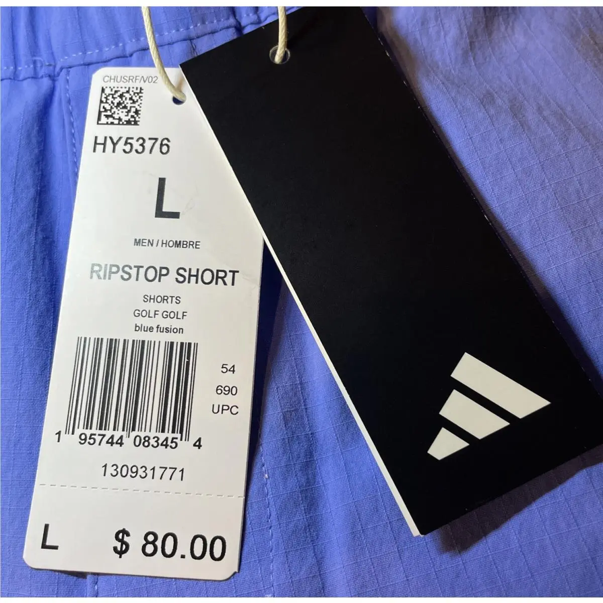 Adidas clothing - Ripstop Shorts - Ripstop Shorts - HY5375 - Blue (UPC: 0195744083454) 2