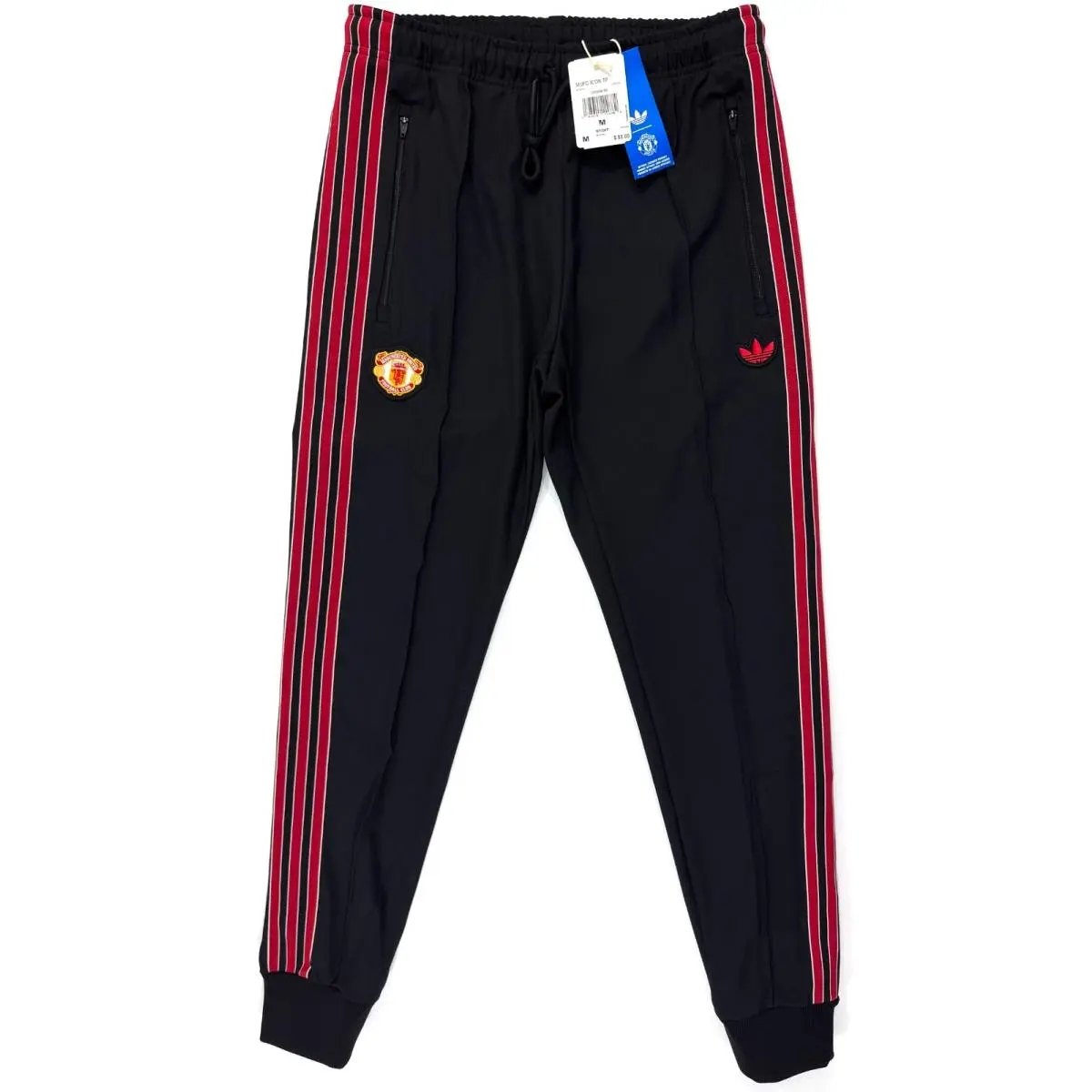 Adidas Manchester United Track Pants Terrace Icon Black Red JF0359 Medium