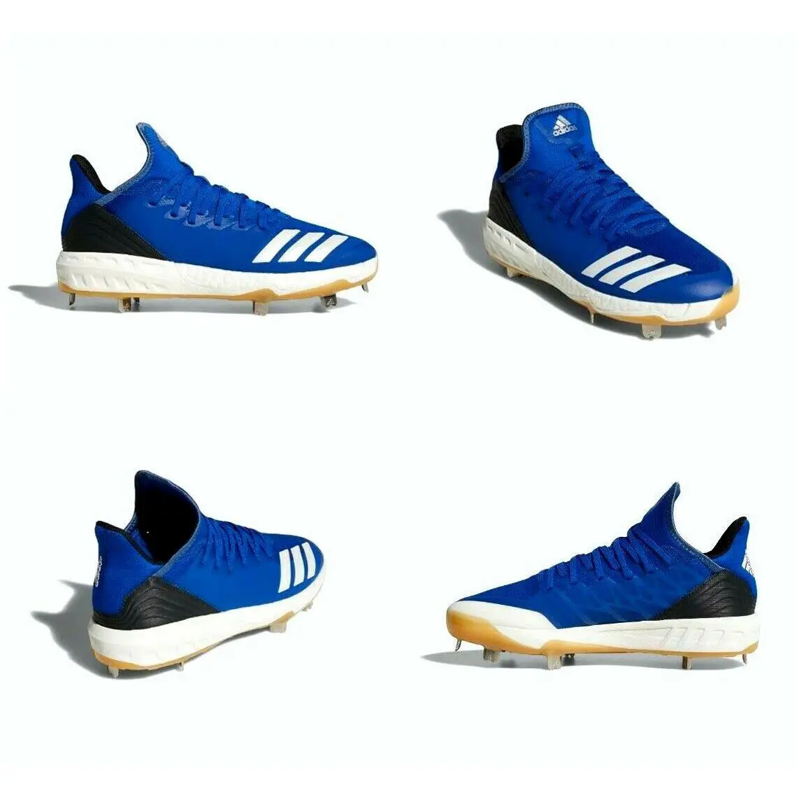 Adidas Boost Icon 4 Baseball Cleats Blue White CG5150 Size 10.5 US Men`s