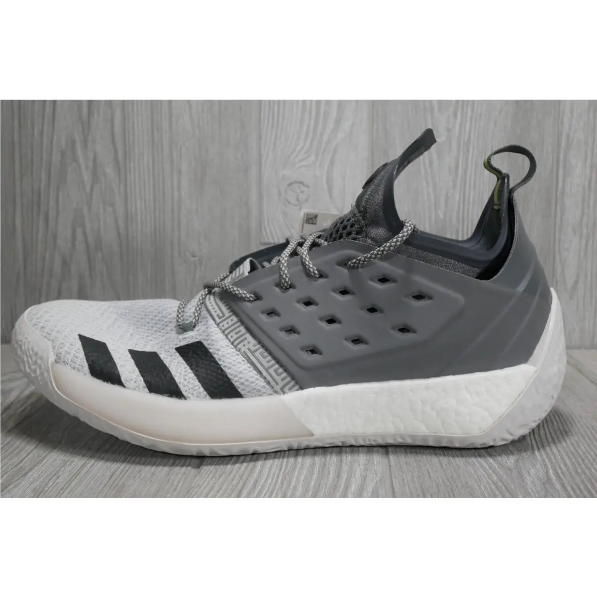 Adidas Harden Vol 2 Shoes Gray Black Boost Basketball AH2122 Mens Size 15