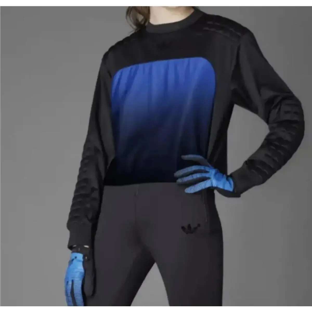 Adidas Originals Goalkeeper Top Women`s Size L HK7239 Blue