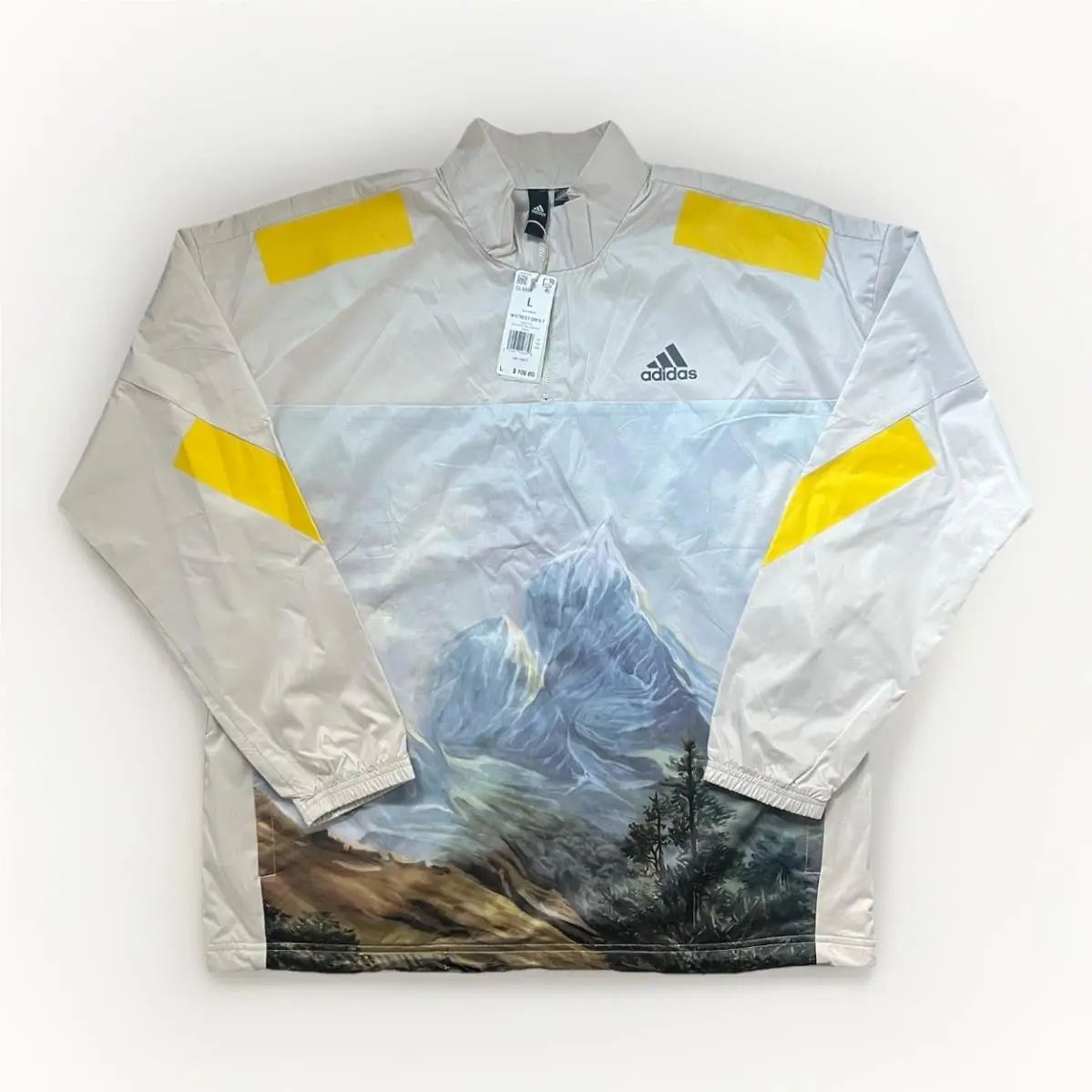 Size Large - Adidas Sportswear Mountain Graphic 1/2 Zip Jacket - GL5698