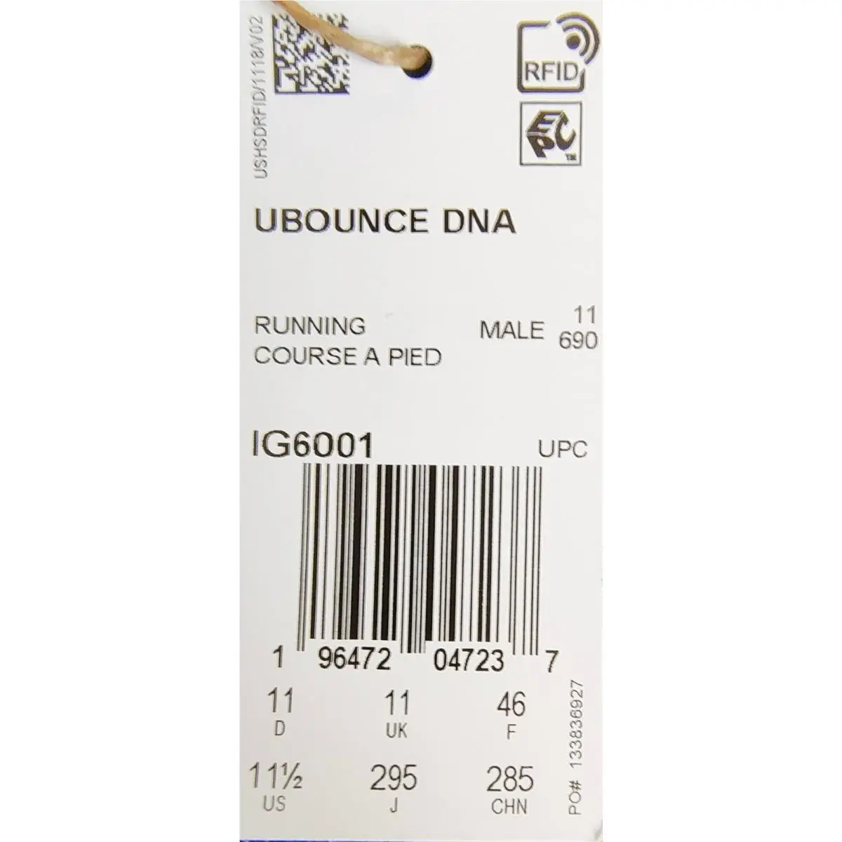 Adidas shoes - ubounce dna - ubounce dna - IG6001 - Black (UPC: 196472047237) 6