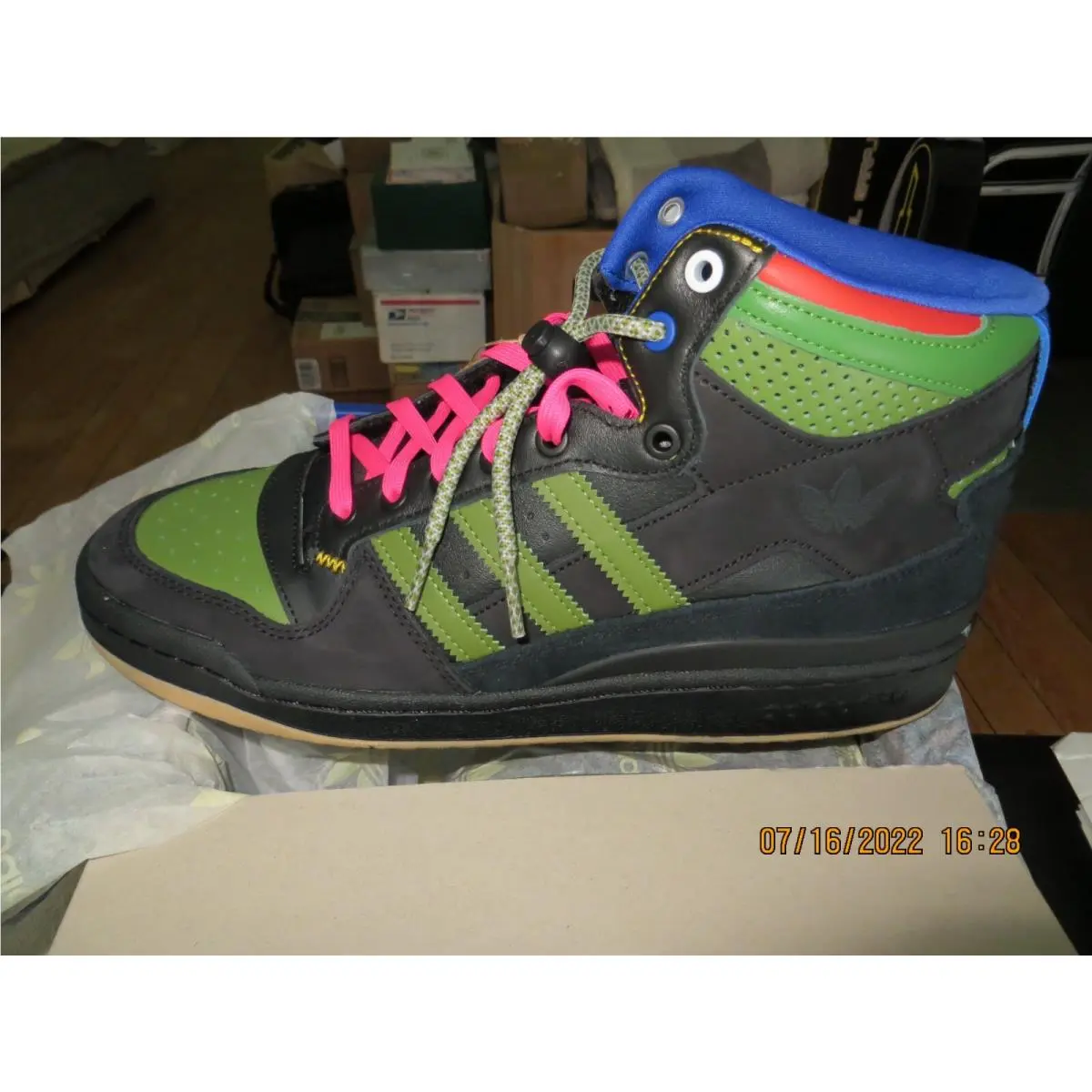 Adidas shoes - HEBRU BRANTLEY ADIDAS ORIGINALS FORUM MID RT - GZ4396 - Black 3