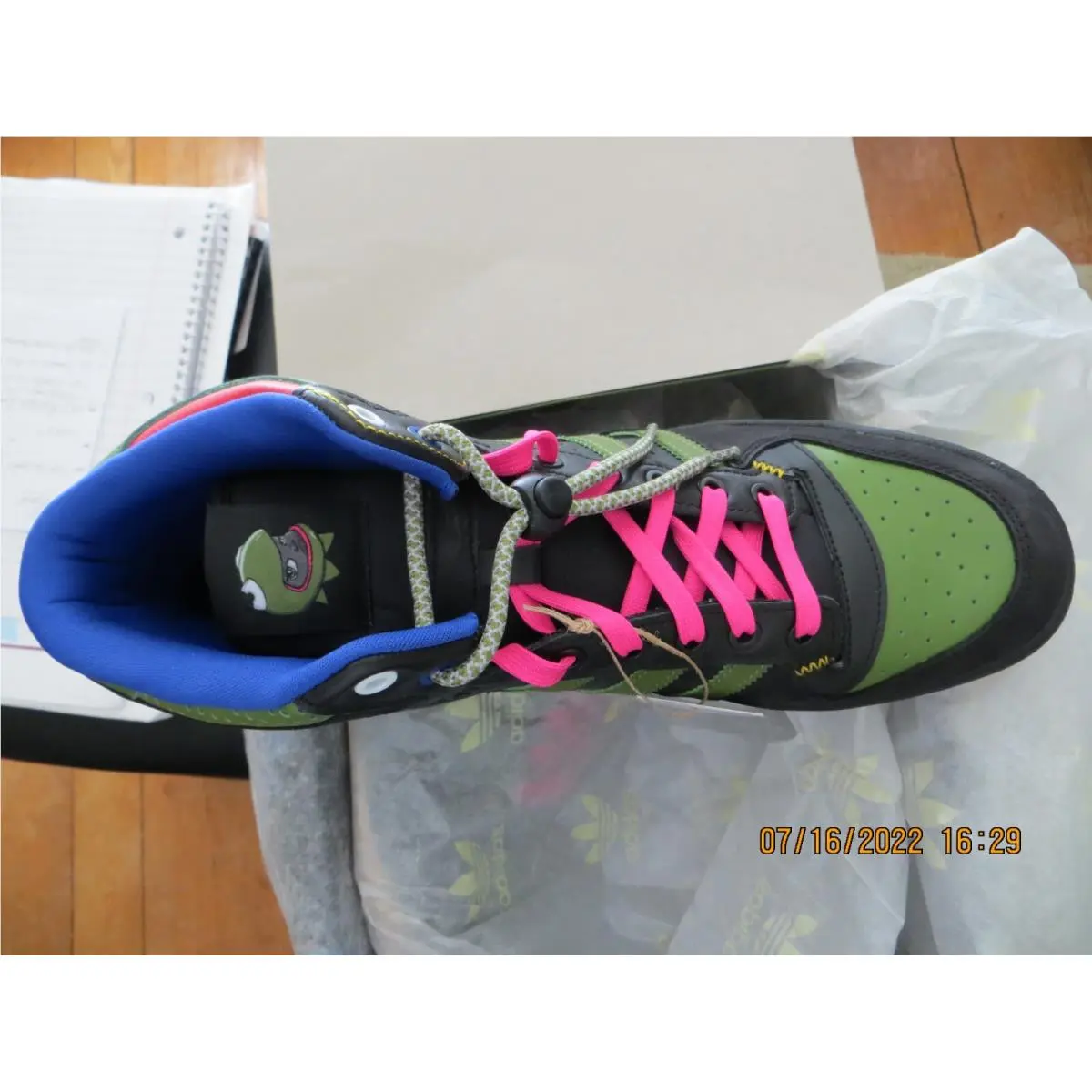Adidas shoes - HEBRU BRANTLEY ADIDAS ORIGINALS FORUM MID RT - GZ4396 - Black 5