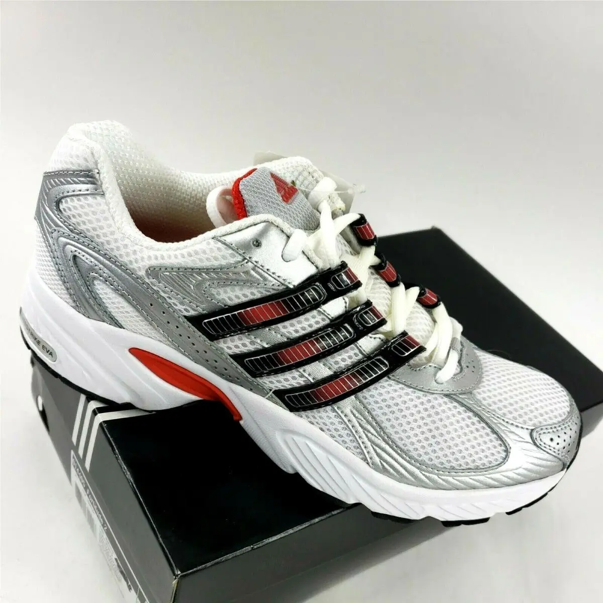 Adidas Men`s Fortitude 2 US Running Shoe 7.5 Red Black White 014405 Sneaker Dad