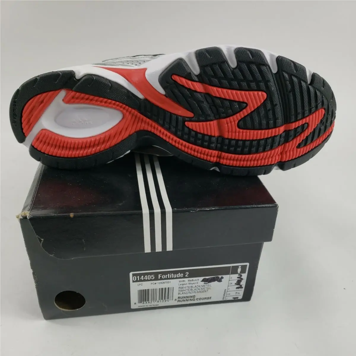 Adidas shoes - Adidas Fortitude 2 - Fortitude - 014405 - red/black/silver 2