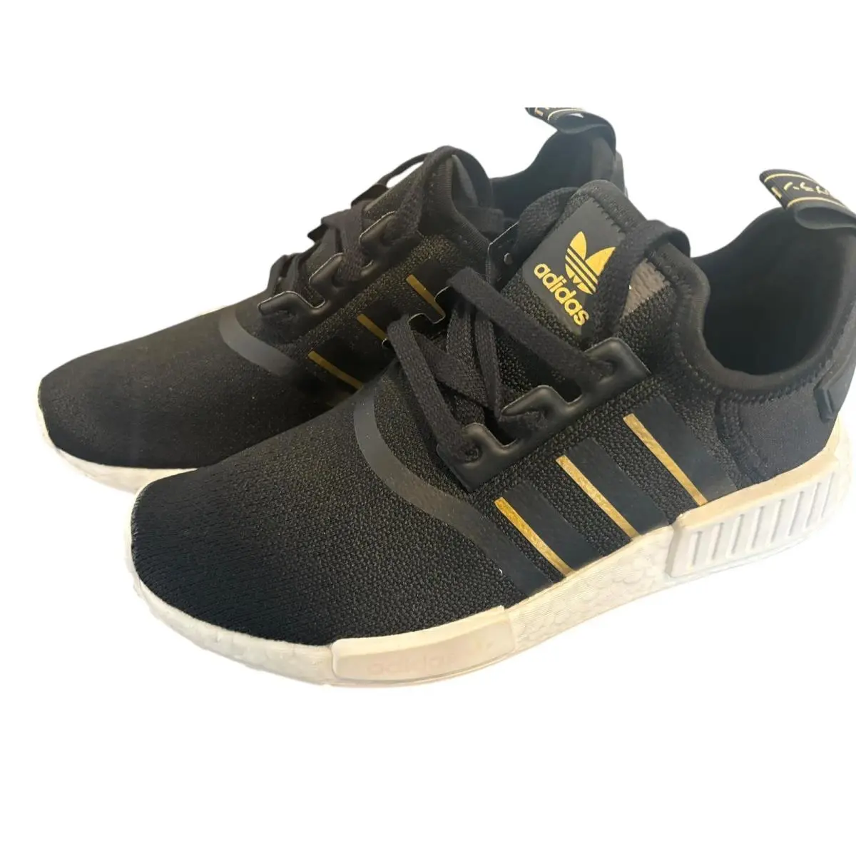 Adidas shoes - NMD R1 - NMD - KZL33 - Black/Gold Metallic/Crystal White (UPC: 191532334944) 4