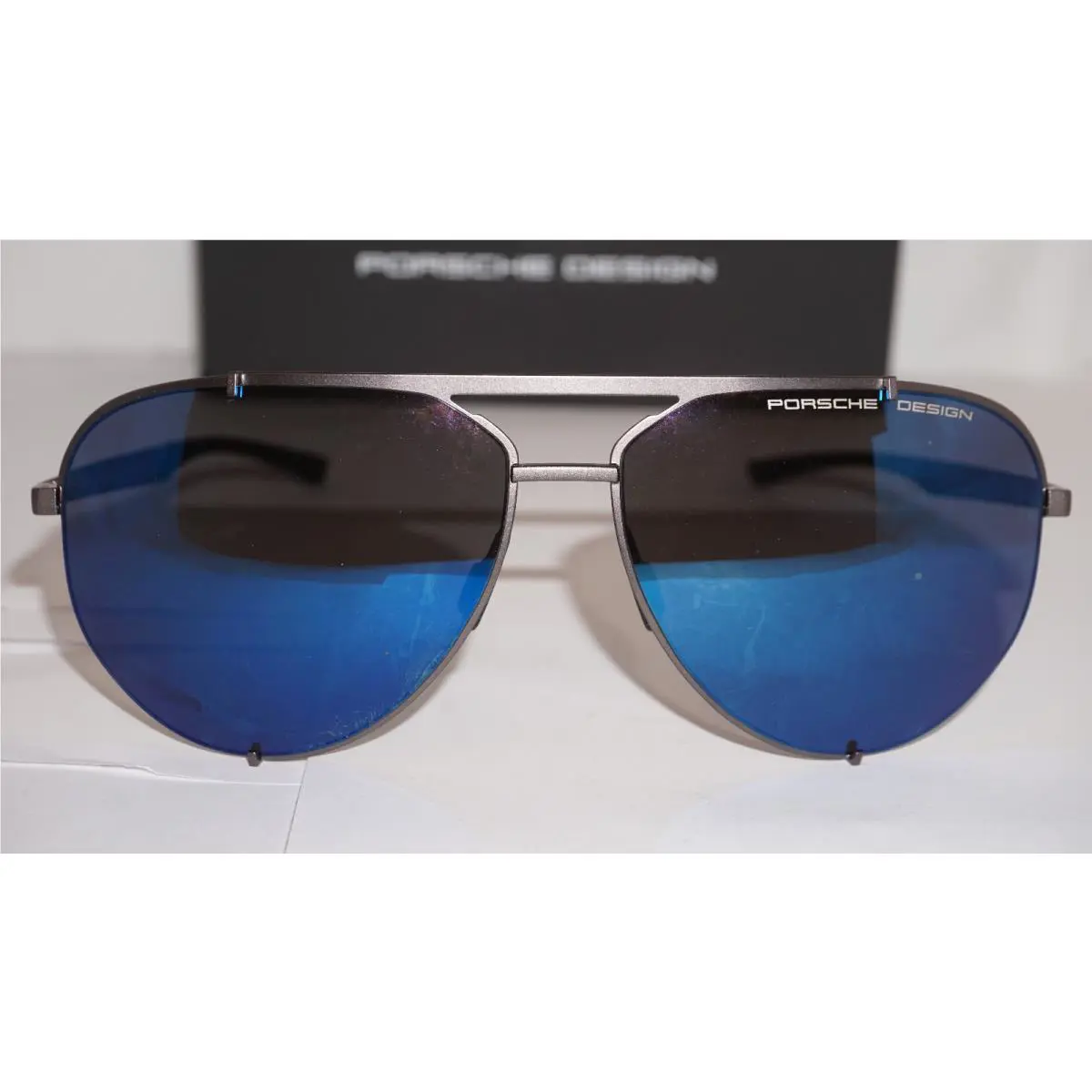 Chopard Porsche Design Sunglasses Aviator P8920 Titanium Grey Mirror 63 13 145