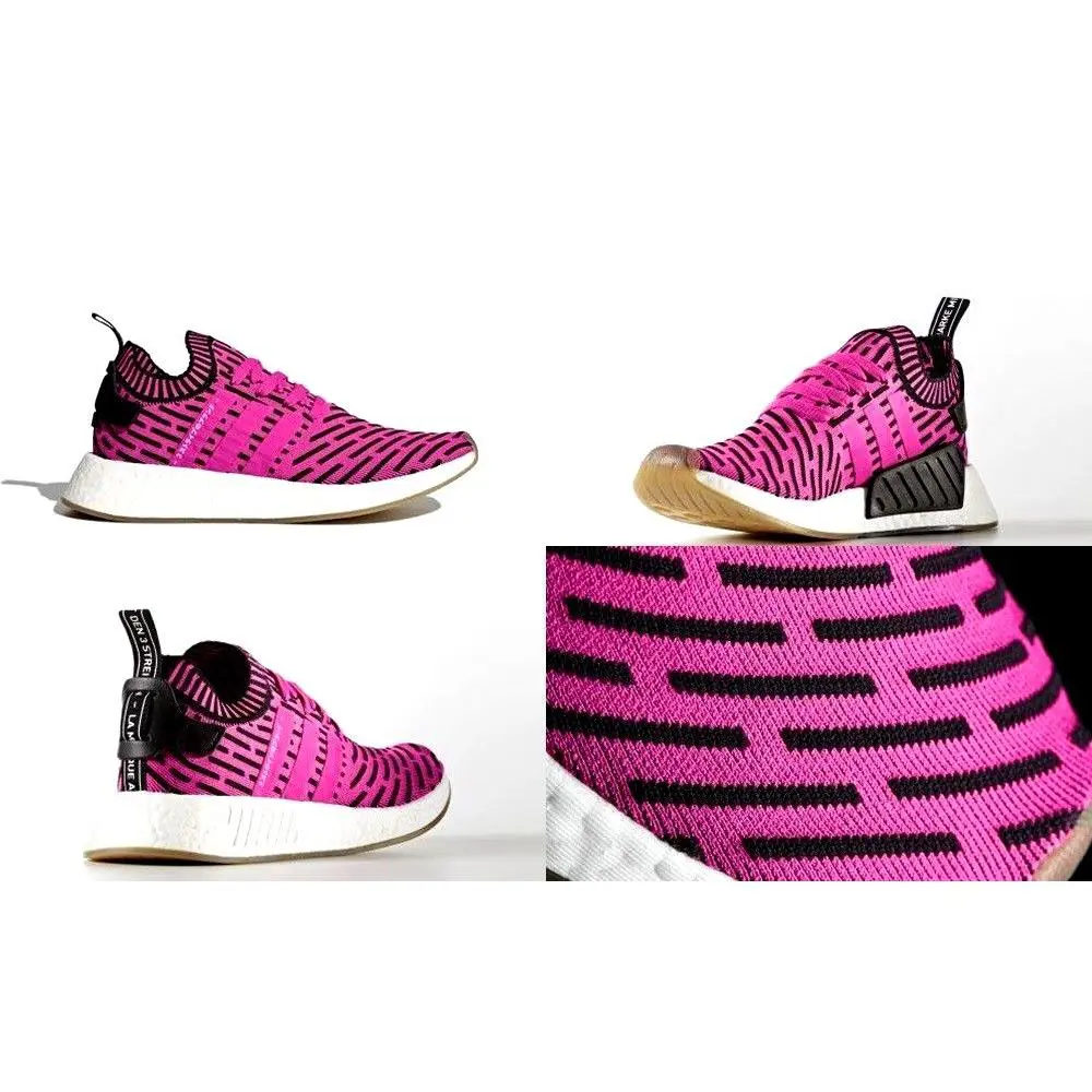 Adidas Nmd R2 PK Shoes Shock Pink / Core Black Mens Size 10 US BY9697