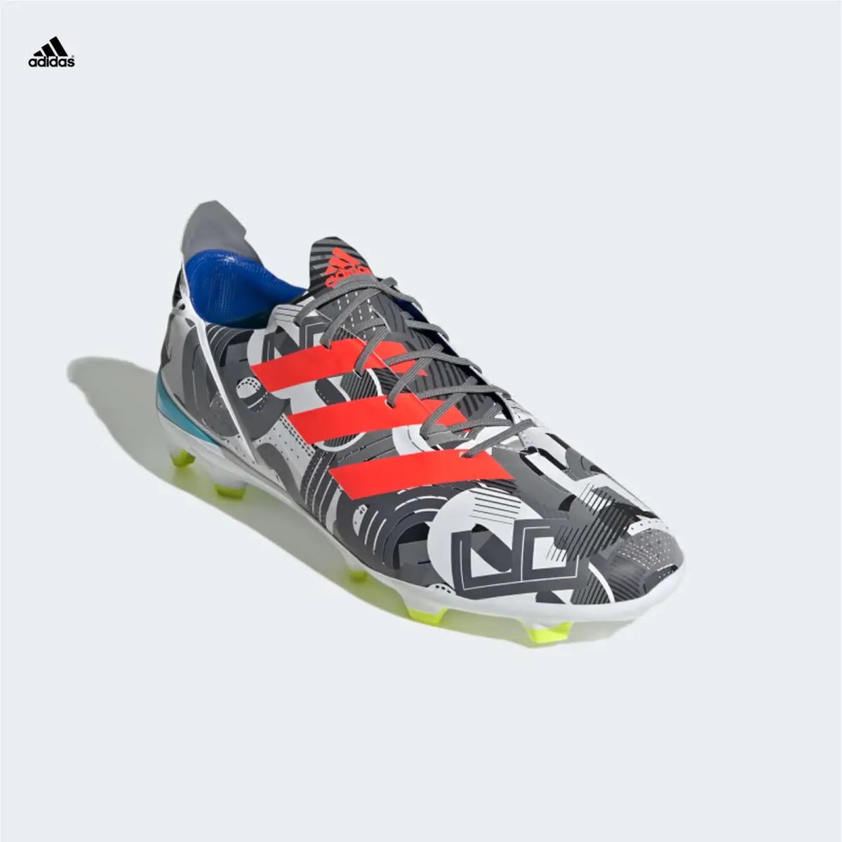Adidas Gamemode Firm Ground Soccer Cleats White / Solar Red GV6860 Men`s Size 8