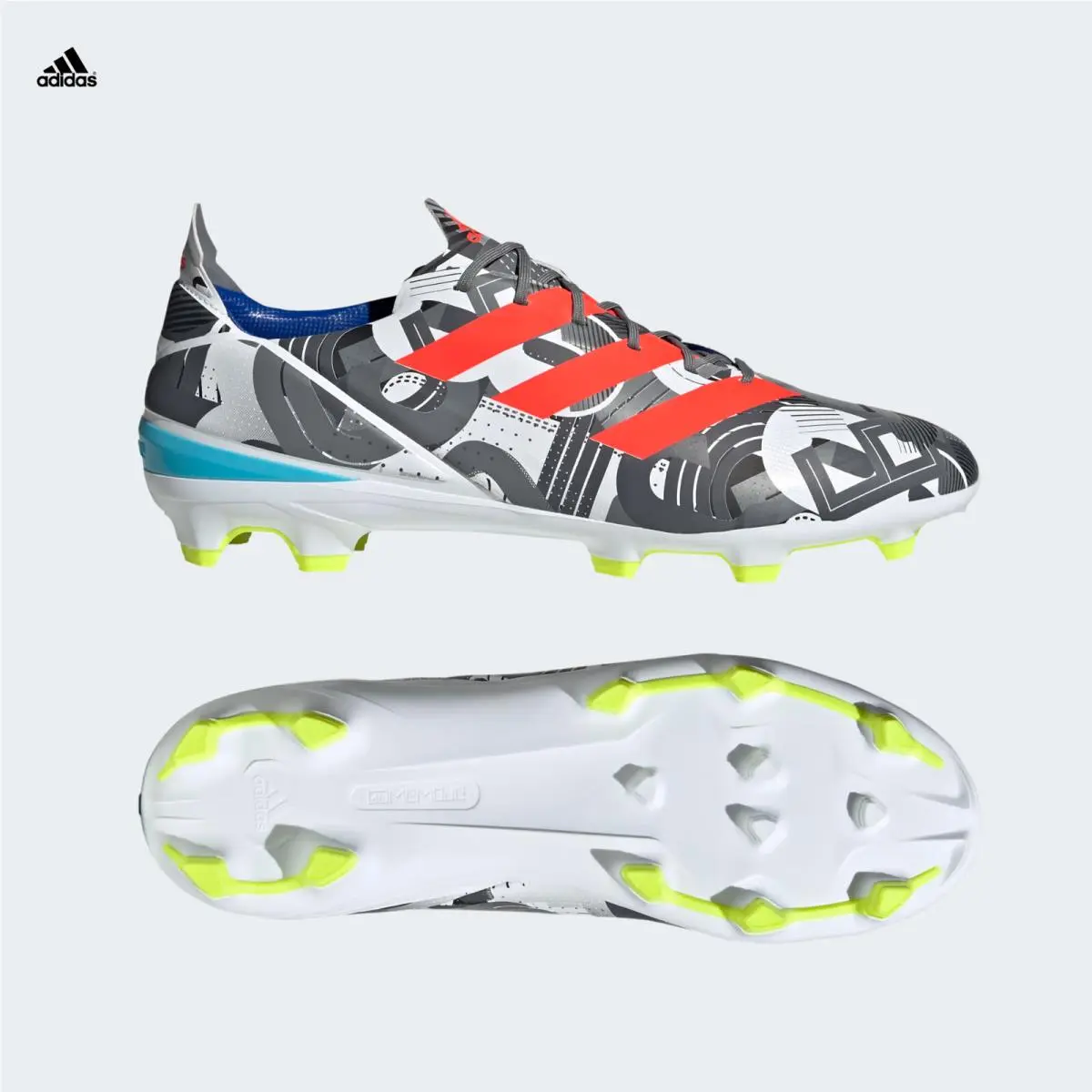 Adidas shoes - adidas Gamemode FG - Gamemode - GV6860 - Cloud White / Solar Red / Bright Cyan (UPC: 195743524958) 5