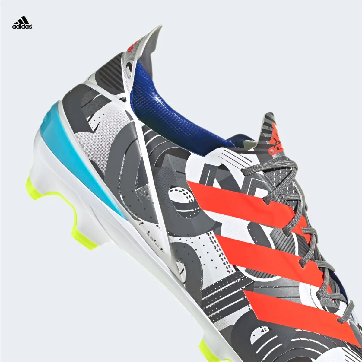 Adidas shoes - adidas Gamemode FG - Gamemode - GV6860 - Cloud White / Solar Red / Bright Cyan (UPC: 195743524958) 6
