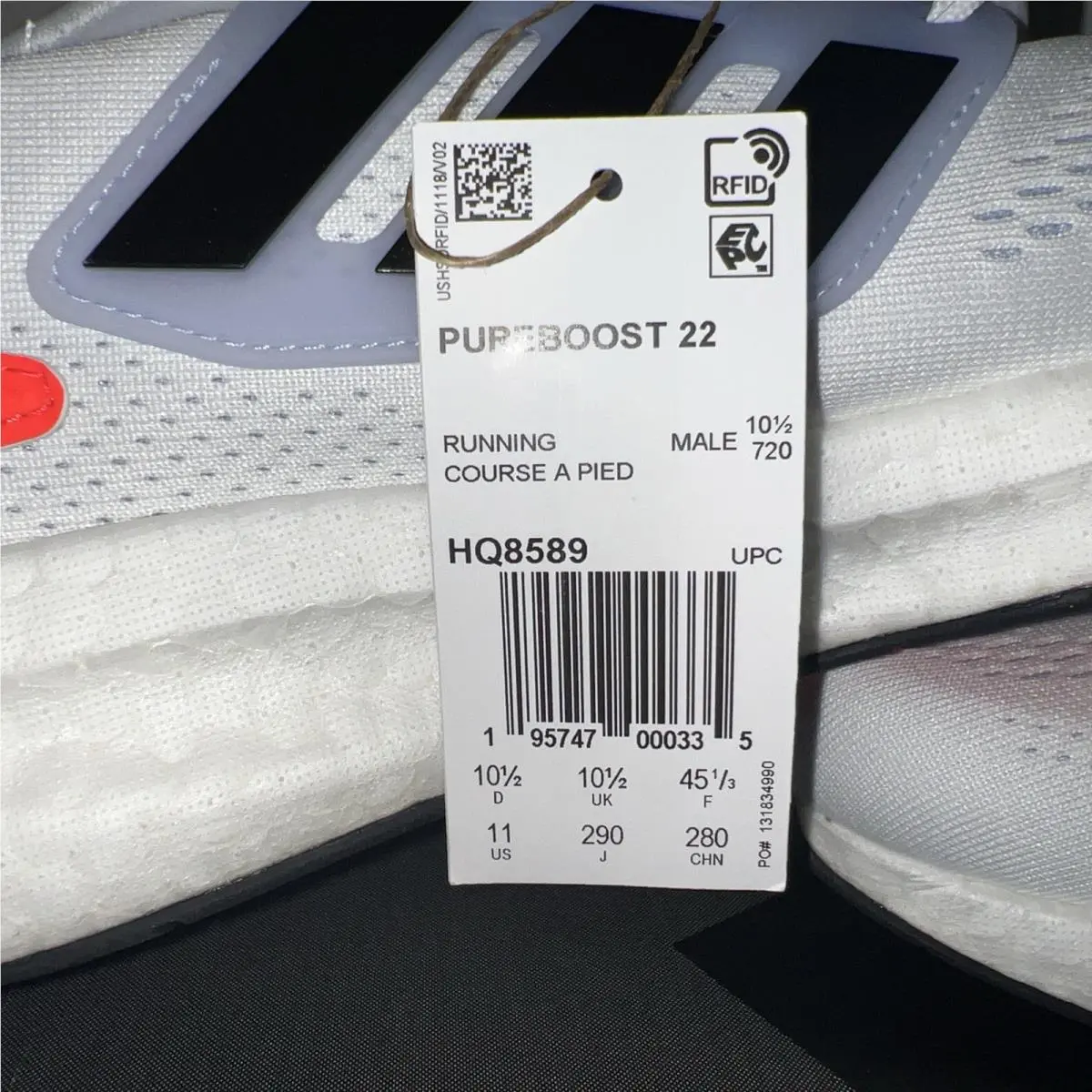 Adidas shoes - adidas PureBoost 22 - PureBoost - HQ8589 - White 3