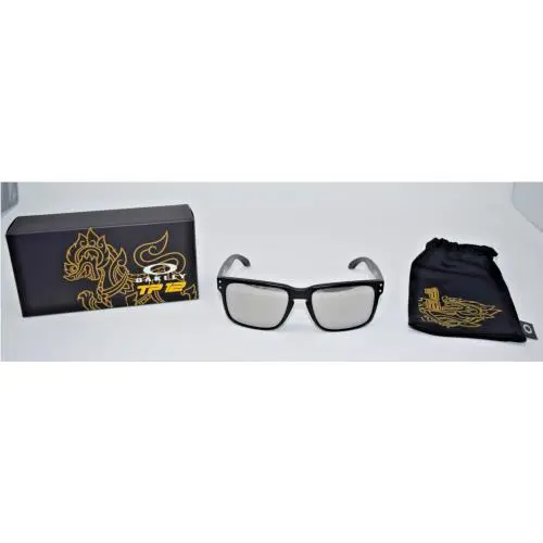 Oakley Holbrook Matte Black with Chrome Iridium Lens TP12 Limited